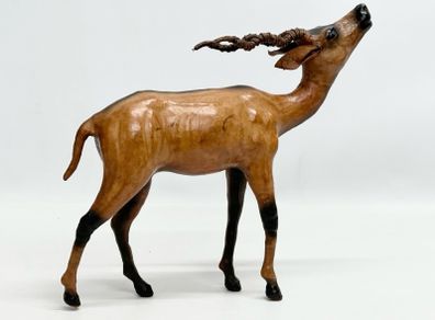 Fine Large Vintage Leather Antelope