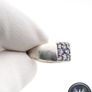 Vintage 925 Silver Amethyst Cluster Ring Image 7