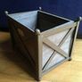 Vintage Style LENE BJERRE Iron Wood Box Planter, Danish Design Image 3