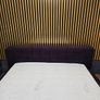 Modern king size bed, purple, bespoke furniture Image 6