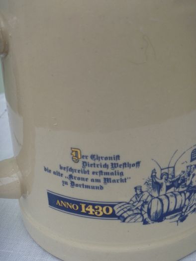 Kronen 0.5 Litre Beer Stein/mug