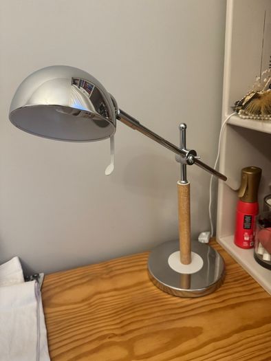 Silver ikea desk lamp