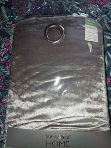 Grey/Silver Crushed Velvet Curtains