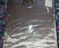 Grey/Silver Crushed Velvet Curtains