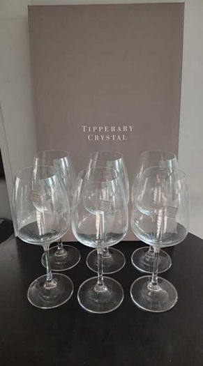 Tipperary Crystal 6 Wine Glasses