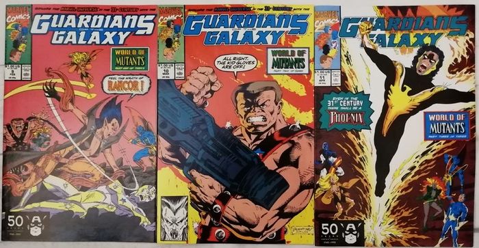 Guardians of the Galaxy Issues # 9, 10 & 11 World Of Mutants Parts 1-3 (1991)