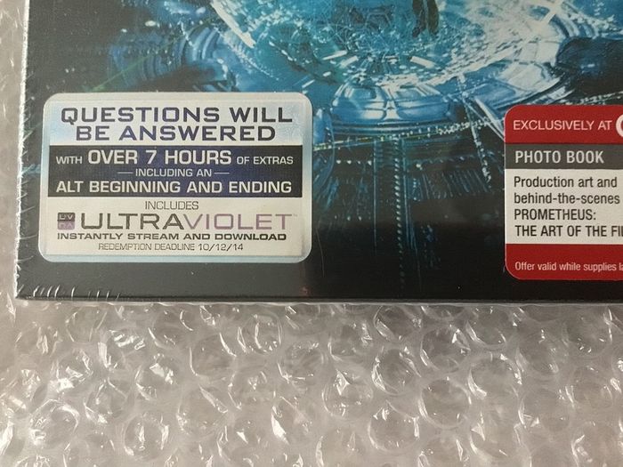 Prometheus Collectors American Import  4Disc Edition Target Exclusive 3D +Blu Ray