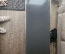 Rectangular coffee table with glass top