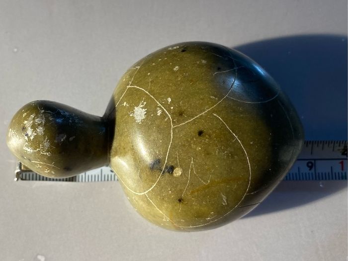 ornment Carved Soapstone / Steatite Turtle