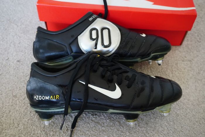 Football Boots Nike Air Zoom Total 90 III Black (2004) Size 8UK SG