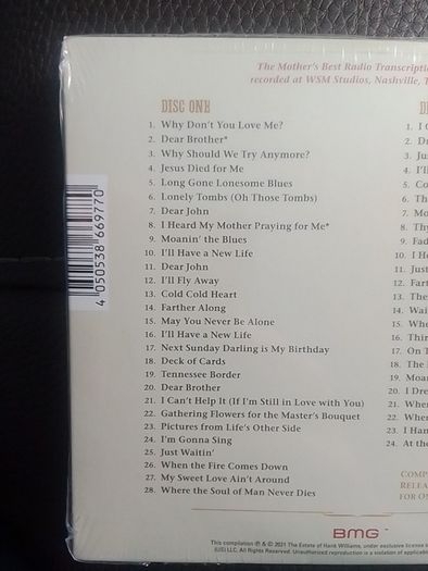 Hank Williams 2CD  - Pictures From Life's Other Side Vol.2 (NEW)