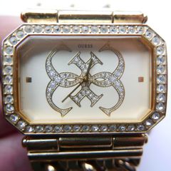 GUESS Women's Gold-Tone Chain Bracelet Watch Guess works well
