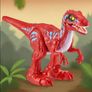 NEW ZURU Robo Alive Rampaging Raptor - Robotic Dinosaur Toy (Red/Blue) Image 8