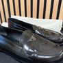 Women Prada Brushed Leather Loafers Image 2