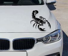 Car Decals Scorpion Totem Decals Car Stickers Car Styling Vinyl Decal Sticker for Cars Decoration cute car decals Black, white, orange