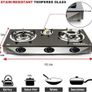 Indoor Gas Stove - 3 Burner Portable Gas Hob LPG Cooker Camping Cooktop 7.8kW Image 3