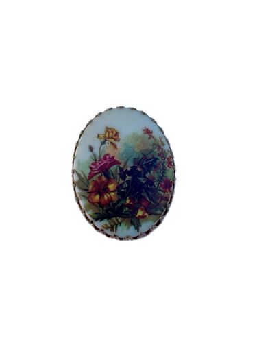 Floral Vintage Scarf Clip