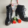 Dr Martens Persephone black leather chunky heel platform boots UK6.5 EU40 US8.5 Image 9