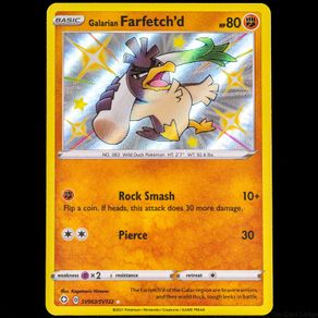 Galarian Farfetch'd SV063/SV122 Baby Shiny Vault Holo Rare Shining Fates Sword Shield Pokemon Card