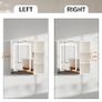 Bathroom Wall Cabinet with Mirror, Anti-Fog Mirror Storage Cupboard Organiser Unit with 3 Color Adjustable LED Light Hair Dryer Holder for Bathroom Home Image 4