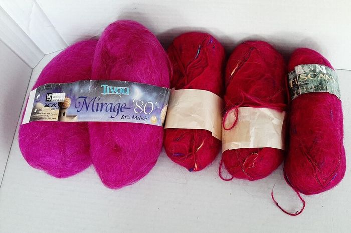 Mohair wool knitting crochet crafts