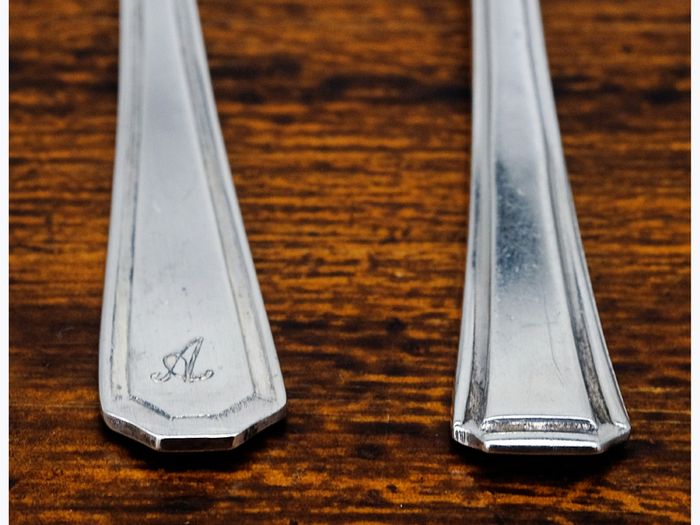 Silver Plated Cutlery Set 36 Pce Set Monogrammed