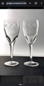 John Rocha 25cm GEO Goblet (V Large & Rare) Red Wine x 6