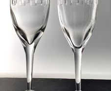 John Rocha 25cm GEO Goblet (V Large & Rare) Red Wine x 6