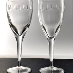 John Rocha 25cm GEO Goblet (V Large & Rare) Red Wine x 6
