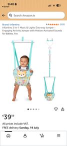 Infantino 2-in-1 Music & Lights Doorway Jumper