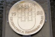 Scarce Tara 1988 Dublin Millennium Anna Livia 1 oz Silver Medallion