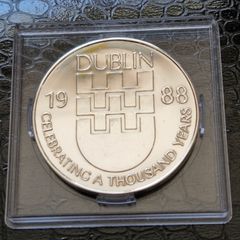 Scarce Tara 1988 Dublin Millennium Anna Livia 1 oz Silver Medallion