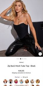 Parthea Tube Top ( New) Size L