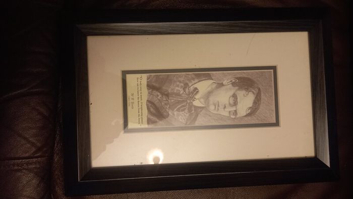 Framed picture wb yeats
