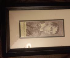 Framed picture wb yeats