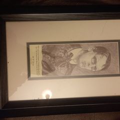 Framed picture wb yeats