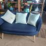 Fabulous Neat and Sturdy Two Seater Sofa on Wooden Legs in Excellent Condition Image 2