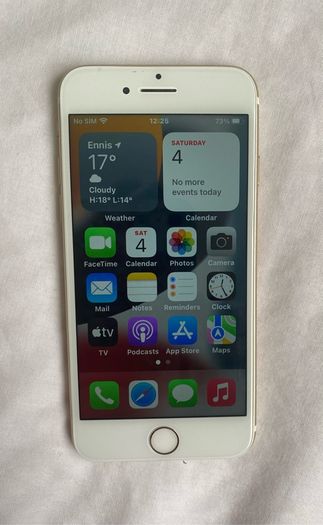 iPhone7, 128gb, Sim Free, White and Gold, Battery Health 100%