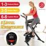 Exercise Bike, Foldable Fitness Bike with LCD Display and 8-Level Adjustable Resistance, 265LBS Max Load for Home Trainer Use Image 7