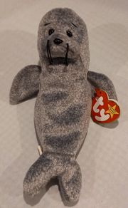 Vintage TY Beanie Babies - Slippery, the seal
