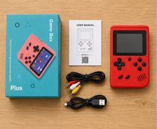 New Handheld Retro Game Console Rechargeable with 400 Built In Games