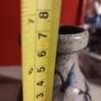 Healy Studio Pottery stoneware vase, floral pattern. Image 2