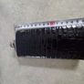 5oz Stainless Steel Black Croco Leather Flask with Captive Cap and Durable Rubber Seal Image 6