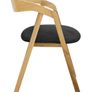 Oak Dining Armchair Plush Upholstered. Any Colouir or material Image 4