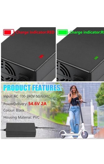 54.6v 2a Charger For Kugoo Kirin G2 Pro Kukirin G2 Max Electric Scooter Battery Charger Spare Parts