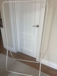 FREE two white hanging rails