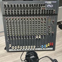 Soundcraft Spirit Folio SX 20 Channel Analog Mixer and Power Supply