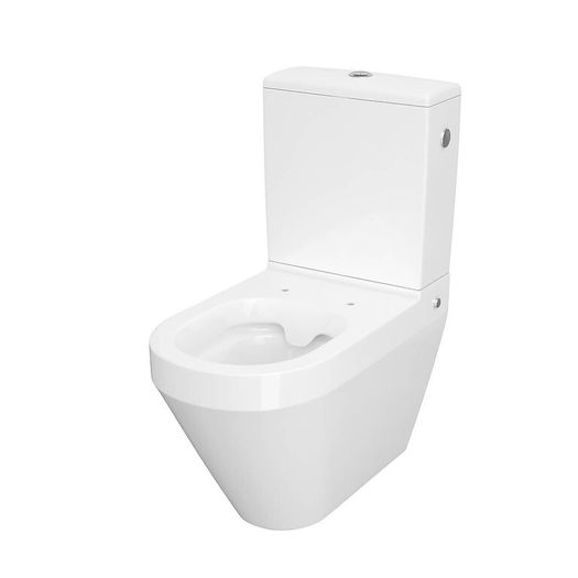 Cersanit Compact Toilet Back to Wall, Oval Shape