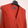 Charles Tyrwhitt Rust Orange Sleeveless 100% Merino Wool Knit Vest Gilet Mens Size L Image 5