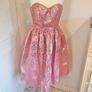 Strapless sweetheart Goddiva sequin dress Image 2